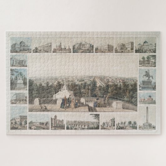 Pictorial Map of Washington DC (1849) Legpuzzel (Horizontaal)