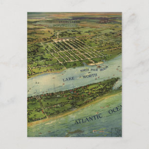  Pictorial Map of West Palm Beach (1915) Briefkaart