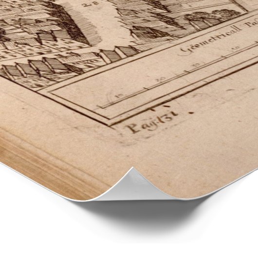  Pictorial Map of Windsor Castle (1677) Poster (Hoek)