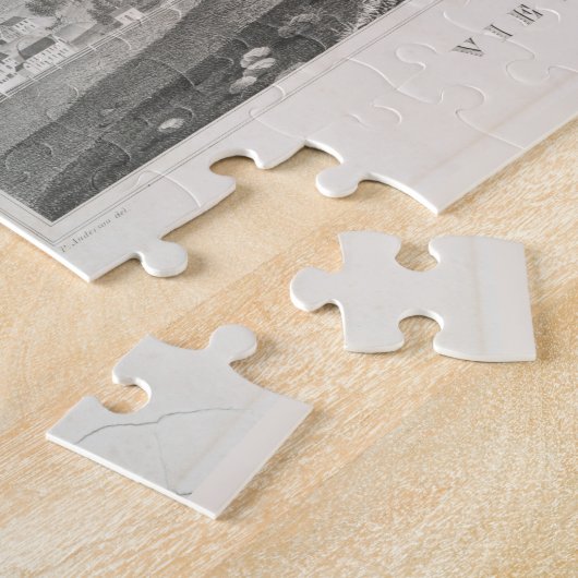 Pictorial Map of Worcester MA (1837) Legpuzzel (Zijkant)