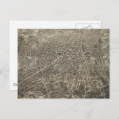  Pictorial Map of Worcester MA (1878) Briefkaart (Voorkant / Achterkant)