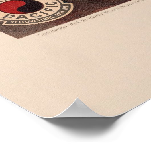  Pictorial Map of Yellowstone Park (1904) Poster (Hoek)