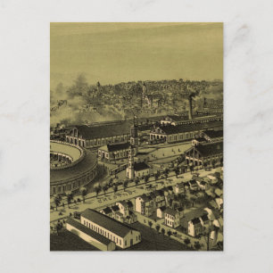  Pictorial Map van Altoona PA (1895) Briefkaart