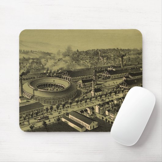  Pictorial Map van Altoona PA (1895) Muismat (Met muis)