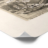 Pictorial Map van Boothbay Harbor ME (1885) Poster (Hoek)