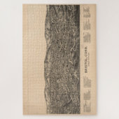 Pictorial Map van Bristol CT (1889) Legpuzzel (Verticaal)