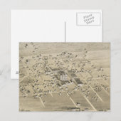  Pictorial Map van McKinney Texas (1876) Briefkaart (Voorkant / Achterkant)