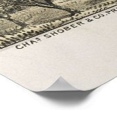  Pictorial Map van McKinney Texas (1876) Poster (Hoek)