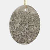  Pictorial Map van Newton MA (1878) Keramisch Ornament (Rechts)