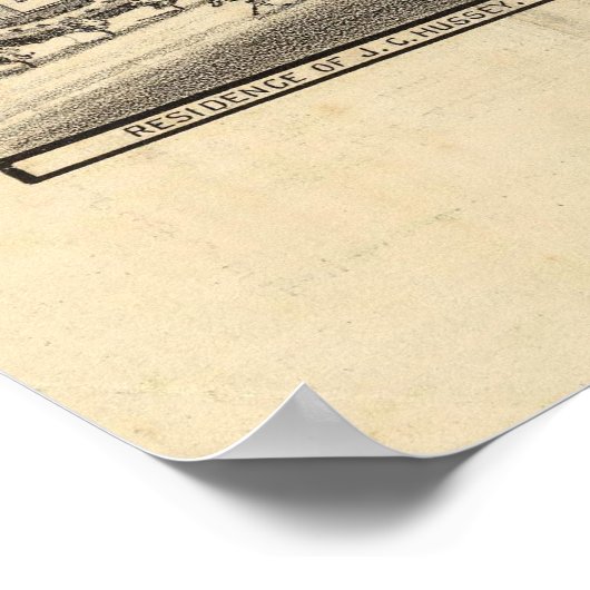  Pictorial Map van San Deigo CA (1887) Poster (Hoek)