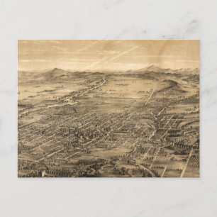 Pictorial Map van San Jose CA (1869) Briefkaart