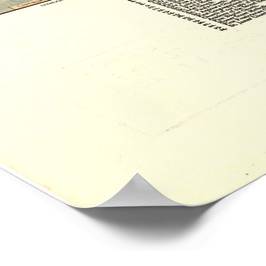  Pictorial Map van Vancouver BC (1898) Poster (Hoek)