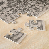  Pictorial Map van Zürich Zwitserland (1581) Legpuzzel (Zijkant)