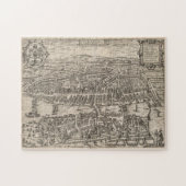 Pictorial Map van Zürich Zwitserland (1581) Legpuzzel (Horizontaal)