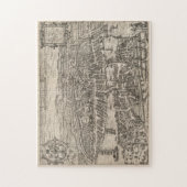  Pictorial Map van Zürich Zwitserland (1581) Legpuzzel (Verticaal)