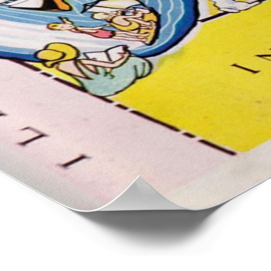 Pictorial Michigan Map uit 1930 Poster (Hoek)