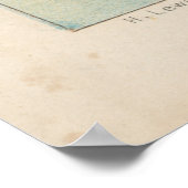  Pictorial Uitzicht van Baton Rouge LA (1854) Poster (Hoek)