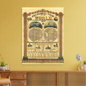 Pictorieel Uitzicht van de wereld Canvas Afdruk (Insitu (Woonkamer))