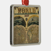 Pictorieel Uitzicht van de wereld Metalen Ornament (Rechts)