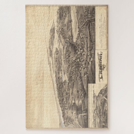  Pictoriële kaart van Chatham Massachusetts Legpuzzel (Verticaal)