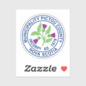 Pictou County zegel - Nova Scotia Sticker (Vel)