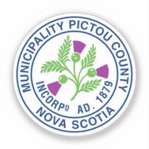 Pictou County zegel - Nova Scotia Sticker