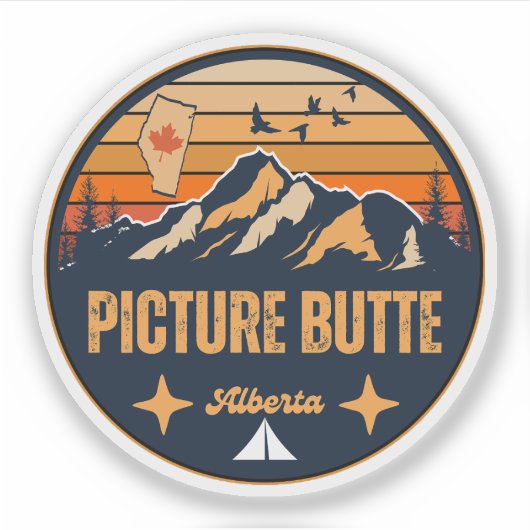 Picture Butte, Alberta Sticker (Voorkant)