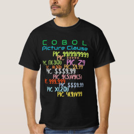 Picture Clause in Cobol Programming  T-shirt