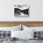 Picture Lake in de North Cascades Canvas Afdruk (Insitu (Slaapkamer))