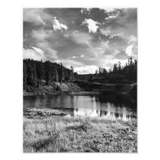 Picture Lake in de North Cascades Foto Afdruk