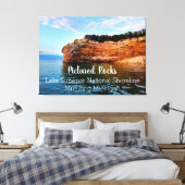 Pictured Rocks Lake Superior National Shoreline Canvas Afdruk (Insitu (Slaapkamer))