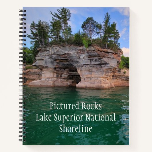 Pictured Rocks Lake Superior National Shoreline No Notitieboek (Voorkant)