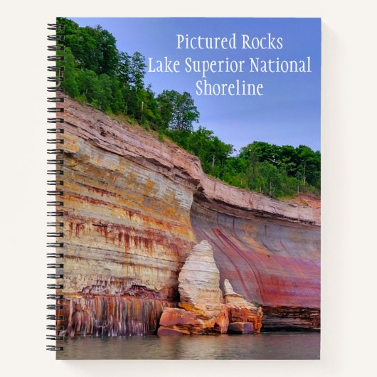 Pictured Rocks Lake Superior National Shoreline No Notitieboek (Voorkant)