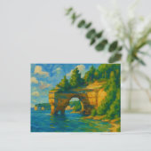 Pictured Rocks Michigan Briefkaart (Staand voorkant)
