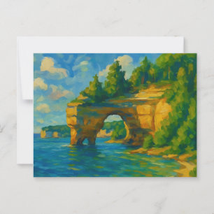 Pictured Rocks Michigan Briefkaart