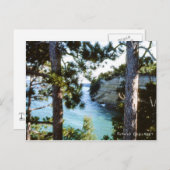 Pictured Rocks, Michigan Munising Lake Superior Briefkaart (Voorkant / Achterkant)