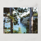 Pictured Rocks, Michigan Munising Lake Superior Briefkaart (Voorkant)