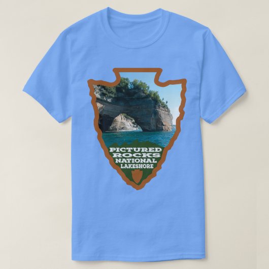 Pictured Rocks National Lakeshore arrowiad T-shirt (Design voorkant)