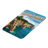 Pictured Rocks National Lakeshore Michigan Magneet (Linkerzijde)