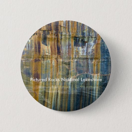Pictured Rocks National Lakeshore Ronde Button 5,7 Cm (Voorkant)