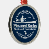 Pictured Rocks NLS (SK) Metalen Ornament (Rechts)