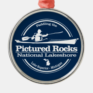 Pictured Rocks NLS (SK) Metalen Ornament