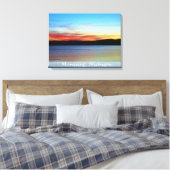 Pictured Rocks Sunrise/Wrapped Canvas Afdruk (Insitu (Slaapkamer))
