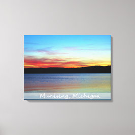 Pictured Rocks Sunrise/Wrapped Canvas Afdruk