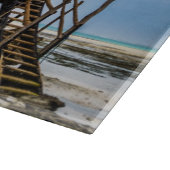 Pictureskast op een tropisch koraal snijplank (Hoek)