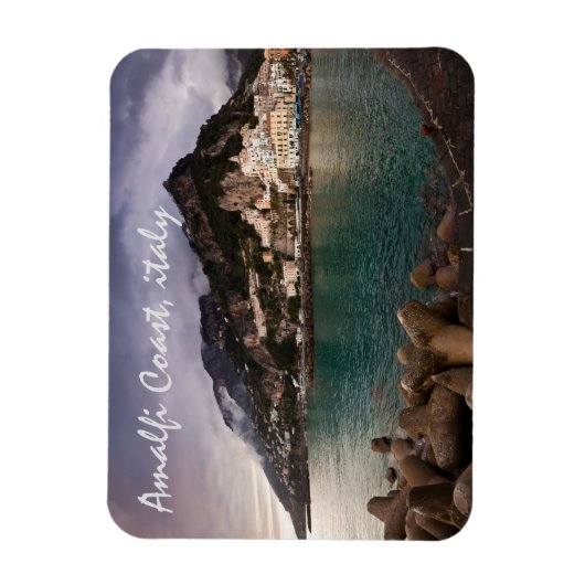 Picturesque Amalfi Coast, Italië Seaside Town Magneet (Verticaal)