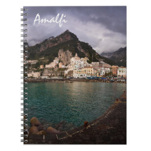 Picturesque Amalfi Coast, Italië Seaside Town Notitieboek