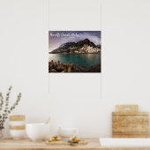 Picturesque Amalfi Coast, Italië Seaside Town Poster (Keuken)