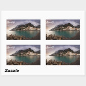 Picturesque Amalfi Coast, Italië Seaside Town Rechthoekige Sticker (Vel)
