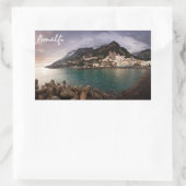 Picturesque Amalfi Coast, Italië Seaside Town Rechthoekige Sticker (Tas)